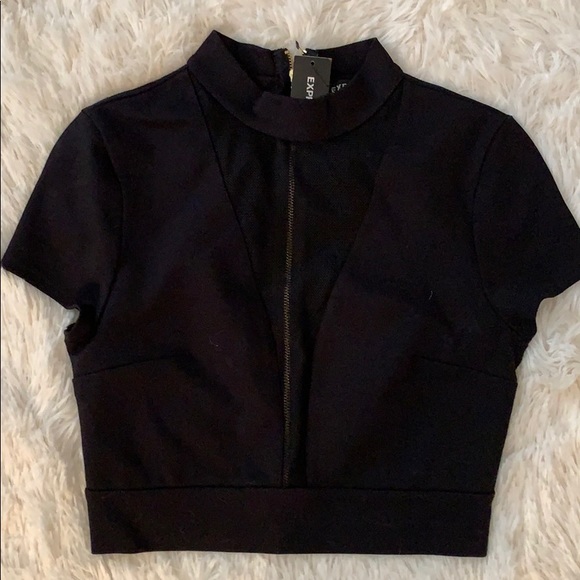 Express Crop Top Blouse - Picture 1 of 4